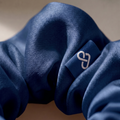 Ink Navy - 100% Mulberry Silk Loopie